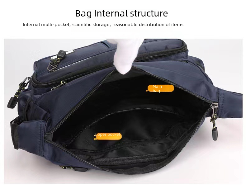 2024 Men's Water-Resistant Oxford Fabric Shoulder Bag