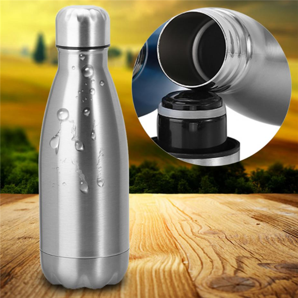 Stainless Steel Thermos and Cup with Eco-Friendly Tools