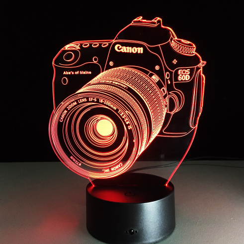 3D Visual LED Night Light - Touch & Remote Control Eagle