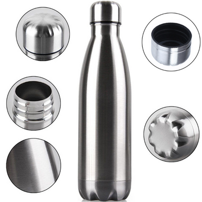 Stainless Steel Thermos and Cup with Eco-Friendly Tools