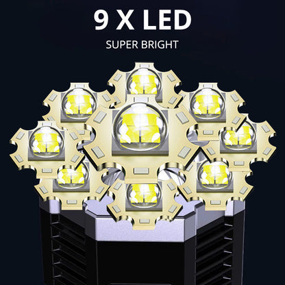 Portable USB Rechargeable Multi-function Flashlight