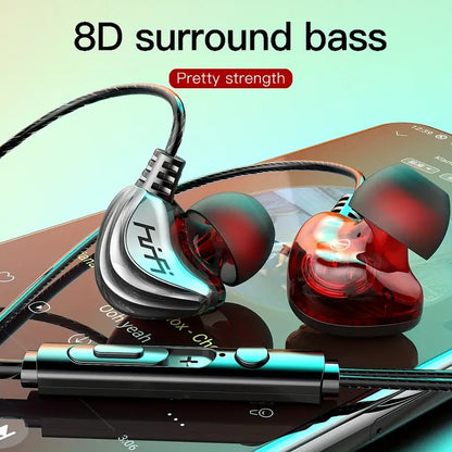 Wrap Around Ear Heavy Bass Wired Sports Gaming Headset