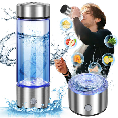 2025 New Hydrogen Water Bottle 420ml Hydrogen Water Generator with Advanced SPE PEM