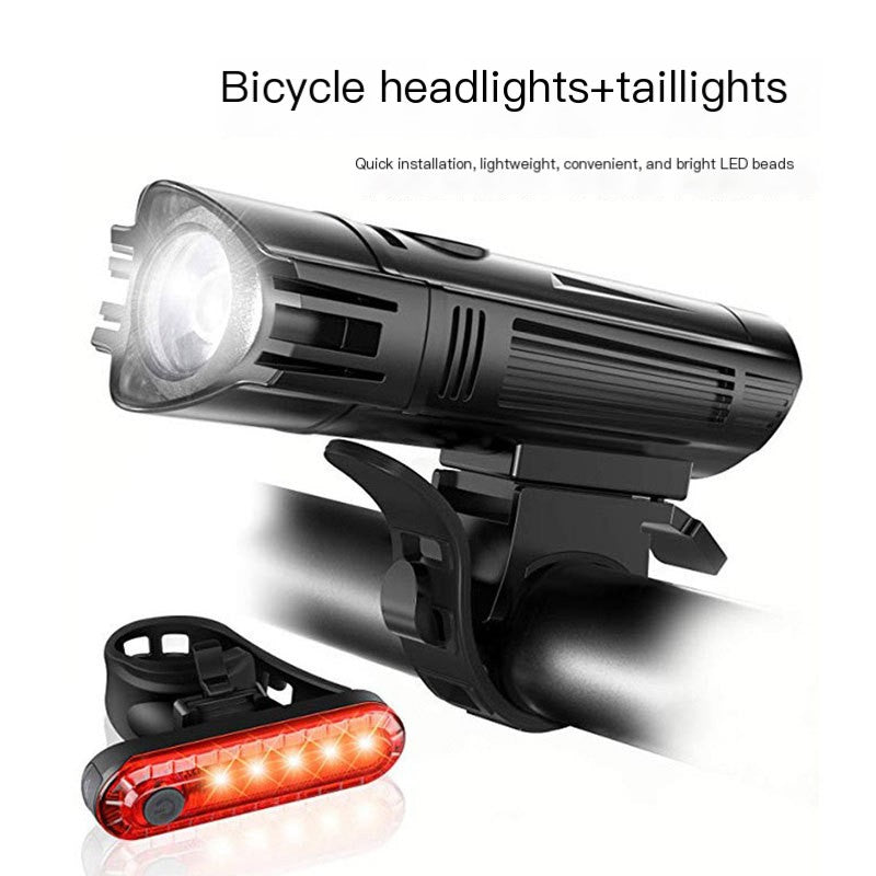 USB Rechargeable Front Bicycle Light for Mountain Bikes