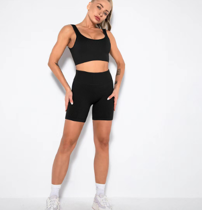 High-Stretch Pure Color Yoga Shorts and Fitness Pants