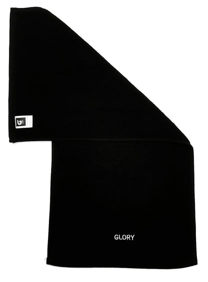 Glory Gym Towel - 100% Organic Cotton - Soft and Absorbent for Gym Yoga spa Dimensions (29.52 X 13.78 inch) 570 GSM (Black)