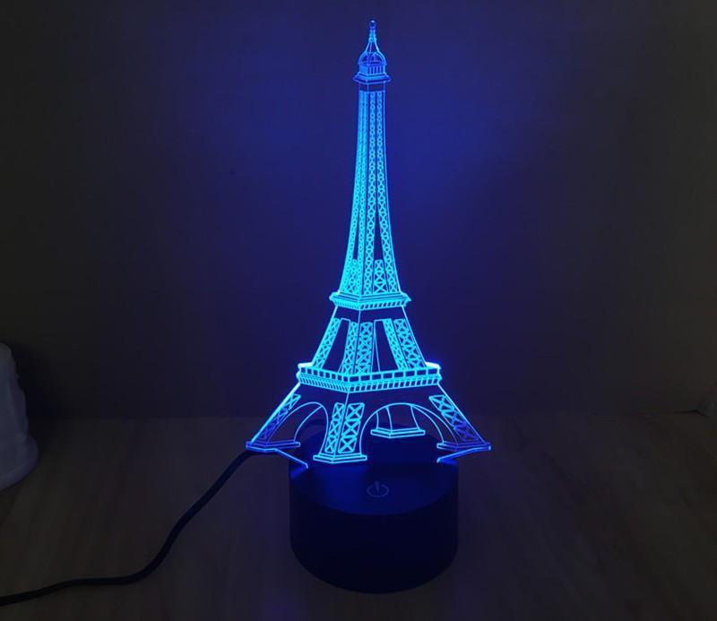 3D Visual LED Night Light - Touch & Remote Control Eagle