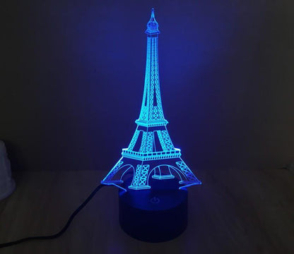 3D Visual LED Night Light - Touch & Remote Control Eagle