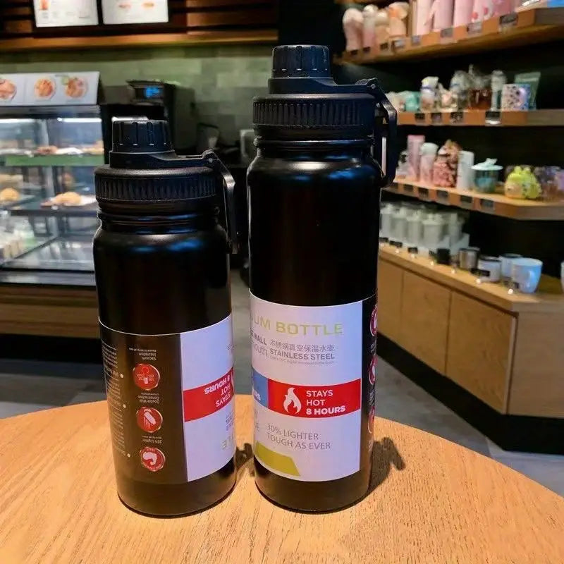 600ml Portable Stainless Steel Sports Water Bottle