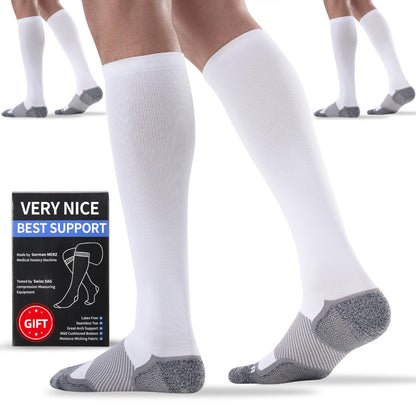 BBFREY 3 Pairs Medical Compression Socks 20-30 mmHg for Men Women - Best Support Socks for All Day Wear Pain Relief Sport
